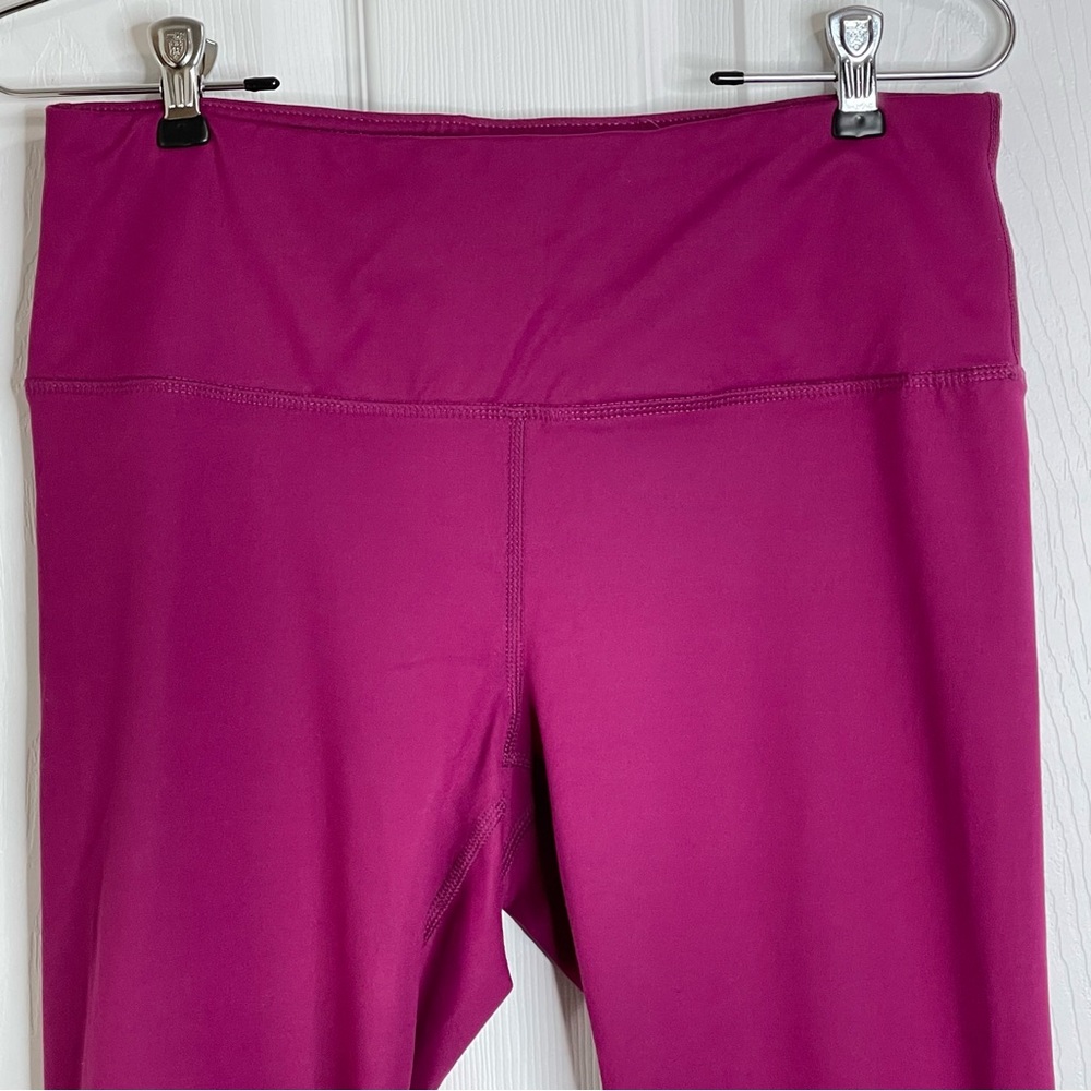 VELOSITY Leggings Activewear Athleisure Magenta Pocket Stretch Casual Size L - Picture 4 of 8